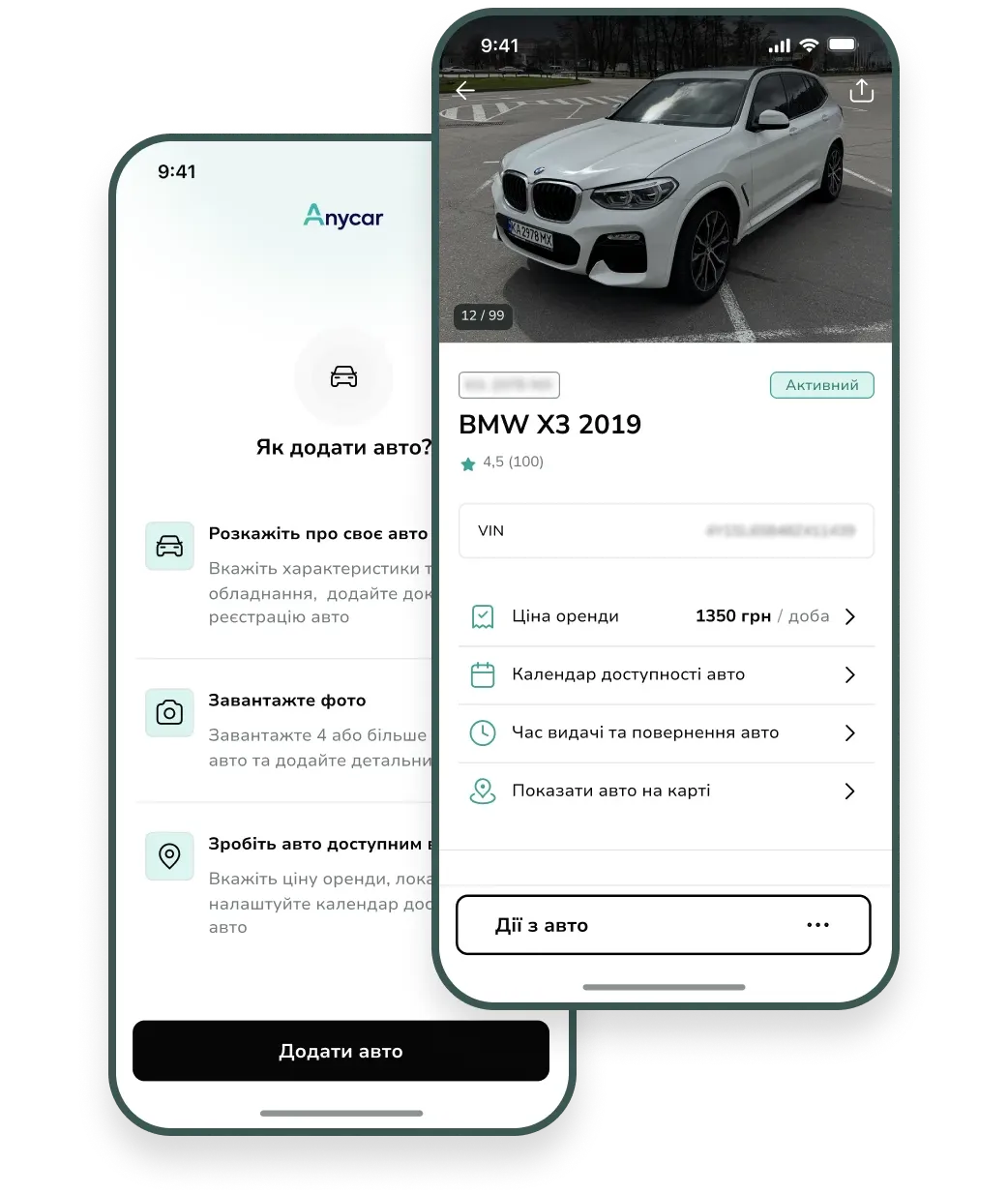 Здача авто в оренду через Anycar